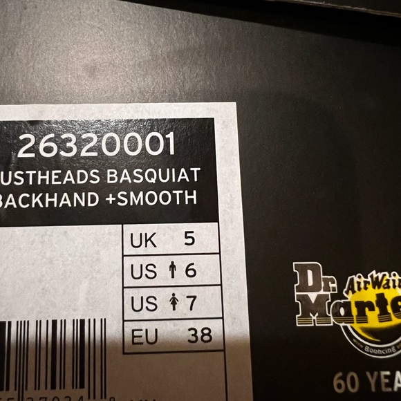 Dr. Martens 1461 Basquiat Oxford Shoes Collaboration NWT - Picture 15 of 15